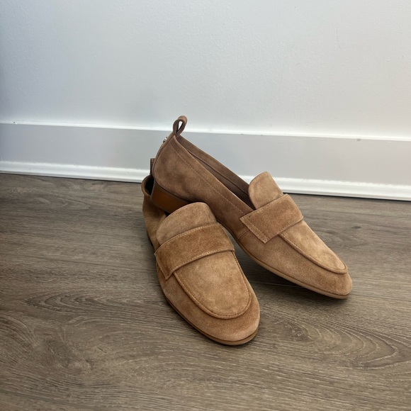 New Aquatalia sude Shivani Camel Loafers Size US 7.5 With Box - Picture 4 of 6